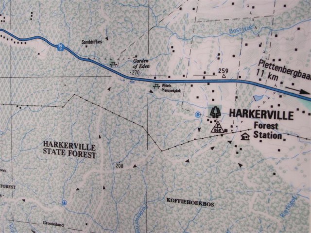 Detail kaart Harkerville